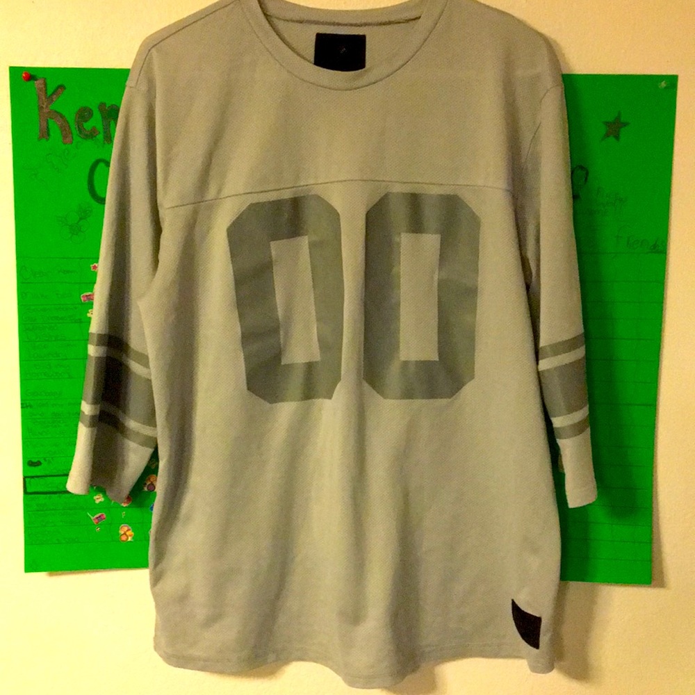 Old hockey jersey.